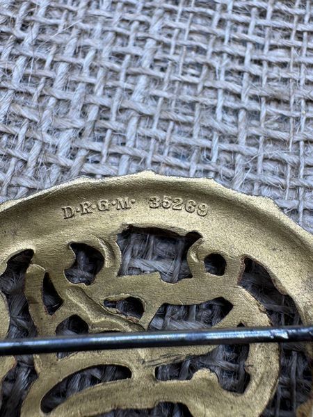 DRL sports badge, 1st class, gold-plated