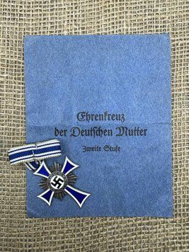 Mother's Cross 1938 2nd class silver with an envelope