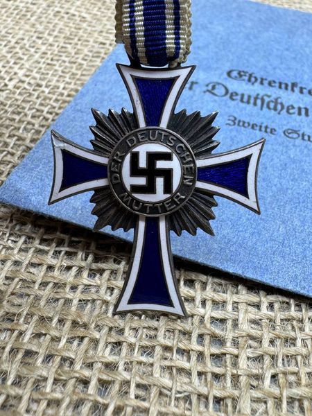 Mother's Cross 1938 2nd class silver with an envelope