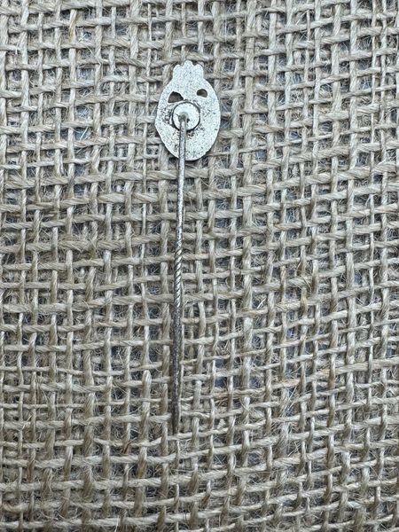 German Panzer Assault Badge (PAB) miniature stickpin,&nbsp;silver plated