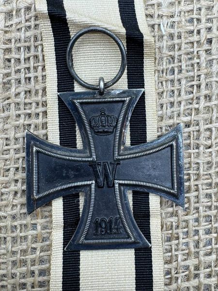 EK krzyż żelazny 1914 2j klasy syg EW dla niewalczących RARE