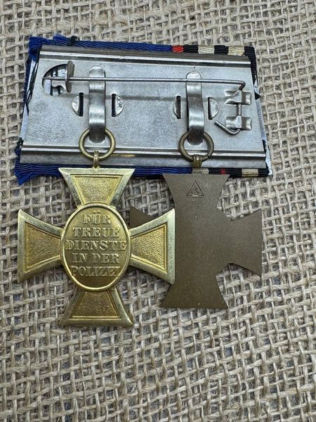 medal bar &nbsp;Hindenburg &nbsp;and Cross for 25 Years of Police Service