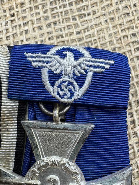 4x medal bar EK 1914, FA,  Hindenburg and Cross for 18 Years of Police Service