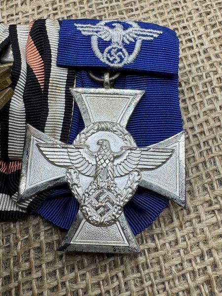 4x medal bar EK 1914, FA,  Hindenburg and Cross for 18 Years of Police Service