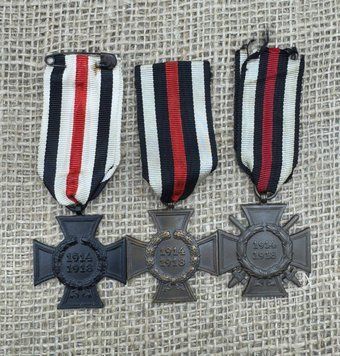 Total komplet x3 Hindenburg Kreuz 1914-1918