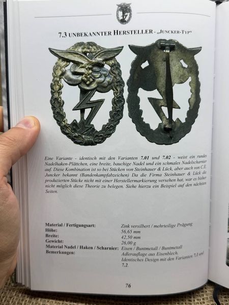 Luftwaffe Ground Combat Badge &ndash; Juncker Type